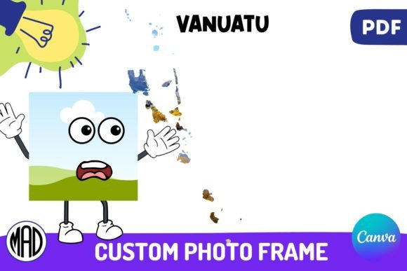 Download Vanuatu Map Canva Photo Frame in PDF - Canva photo frame Collection