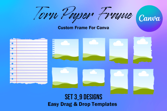 Download Torn Paper Ripped Canva Frame Template - Canva frame template Collection