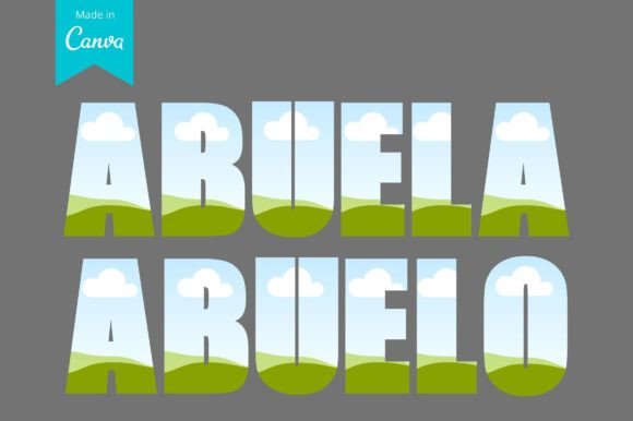 Download Abuela and Abuelo Canva Frame Template - Canva frame template Collection