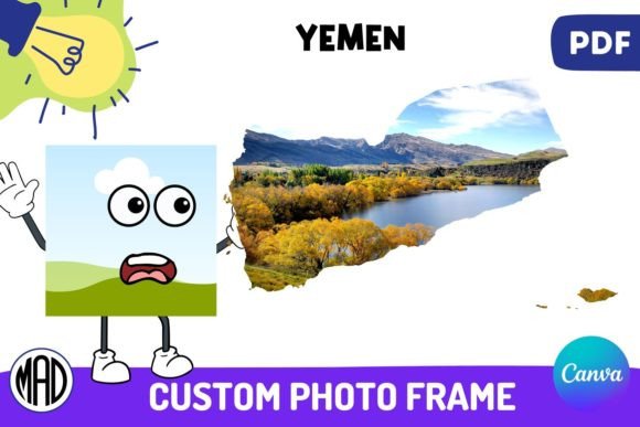 Download Yemen Map Canva Photo Frame in PDF - Canva photo frame Collection