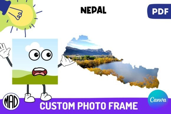 Download Nepal Map Canva Photo Frame in PDF - Canva photo frame Collection
