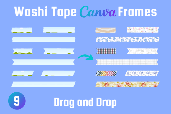 Download Washi Tape Canva Frame Template - Canva frame template Collection