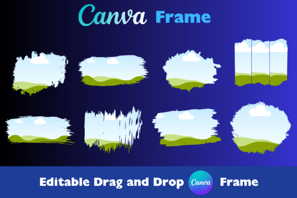 Download Bleach Distressed Edge Canva Photo Frame - Canva photo frame Collection