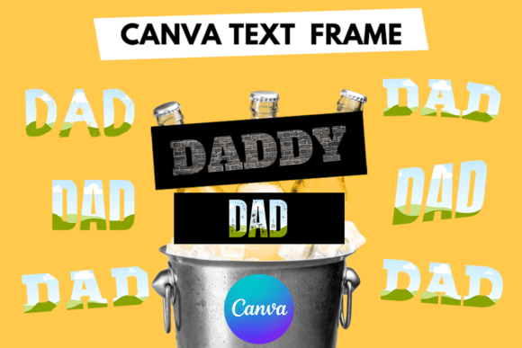 Download DAD DADDY Father Canva Frame Template - Canva frame template Collection