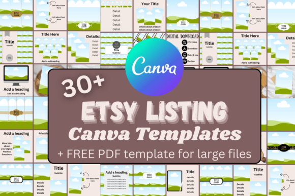 Download 30+ Etsy Listing Canva Template Set +PDF - Canva template set Collection