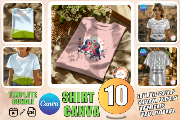 Download Shirt Mockup Bundle Shirt Canva Template - Mockup bundle Collection