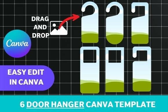 Download Door Hanger Canva Template Set - Canva template set Collection