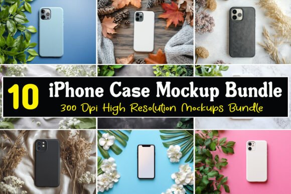 Download IPhone Case Mockup Bundle 17 - Mockup bundle Collection