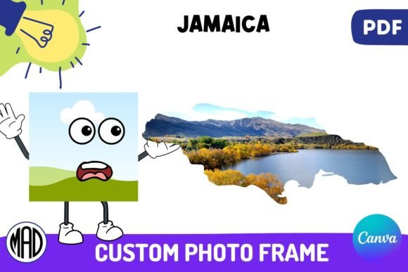 Download Jamaica Map Canva Photo Frame in PDF - Canva photo frame Collection