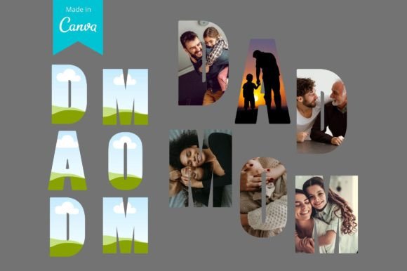 Download Mom Dad Canva Frame Template - Canva frame template Collection