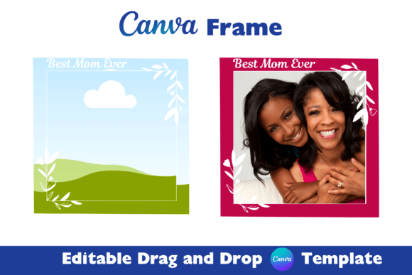 Download Floral Canva Photo Frame Template - Canva photo frame Collection