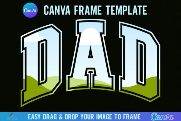 Download Dad Canva Frame Template Father's Day - Canva frame template Collection