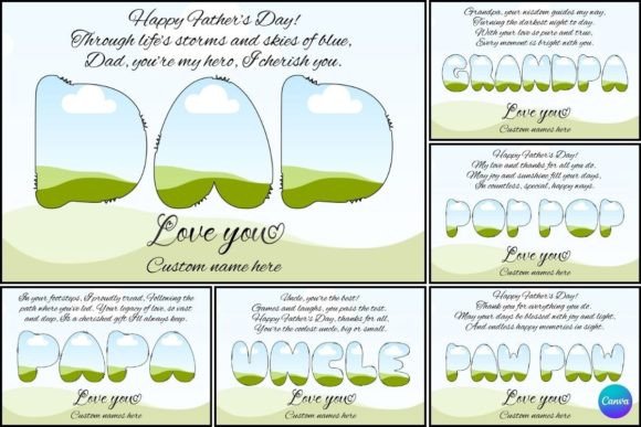 Download Fathers Day Canva Frame Template - Canva frame template Collection
