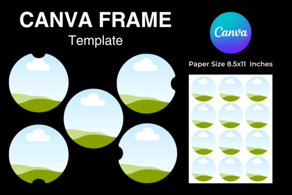 Download Car Coaster Canva Frame Template - Canva frame template Collection