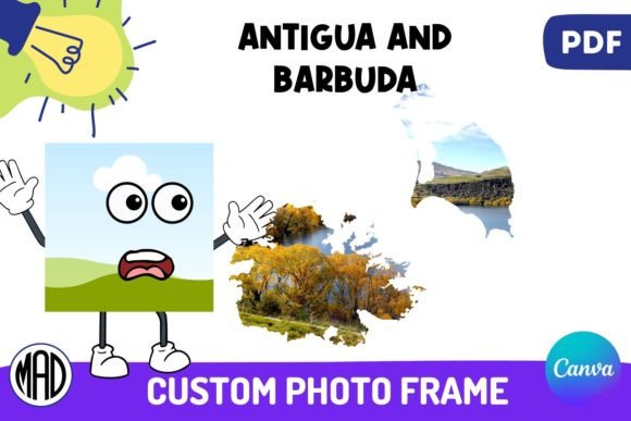 Download Antigua and Barbuda Canva Photo Frame - Canva photo frame Collection