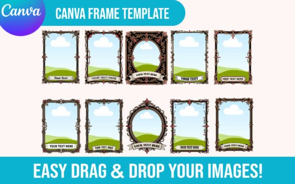 Download Editable Tarot Card Canva Frame Template - Canva frame template Collection